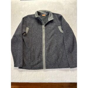 Merrell Men's Aeroblock Wool Blend Full Zip Fleece‎ Lined Gray Jacket, Sz XL
